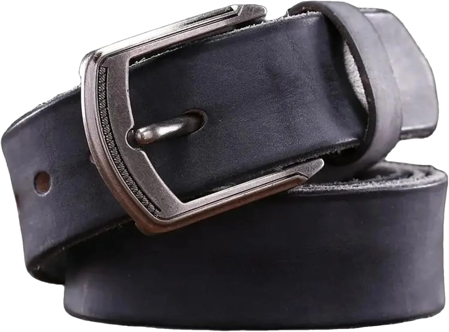 Dcvmvmn Men Business Casual Big Leather Belts Vintage Cowhide Genuine Leather Belts Accessories
