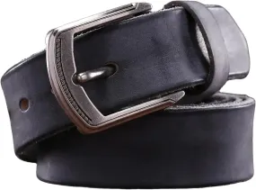 Dcvmvmn Men Business Casual Big Leather Belts Vintage Cowhide Genuine Leather Belts Accessories