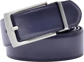 Dcvmvmn Men Dress And Casual With Adjustable Reversible Buckle Belts Genuine Leather Strap Belts