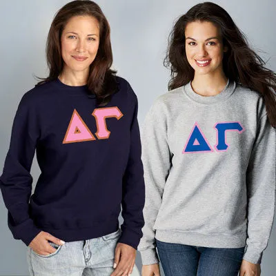 Delta Gamma 9oz. Crewneck Sweatshirt, 2-Pack Bundle Deal - G120 - TWILL
