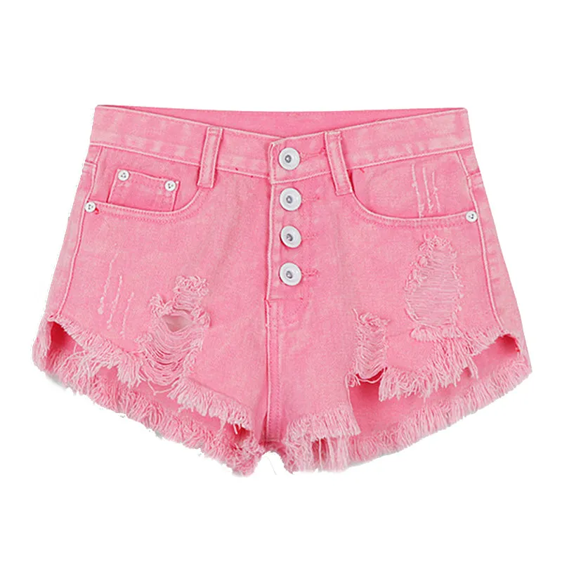 Distressed Jean Shorts