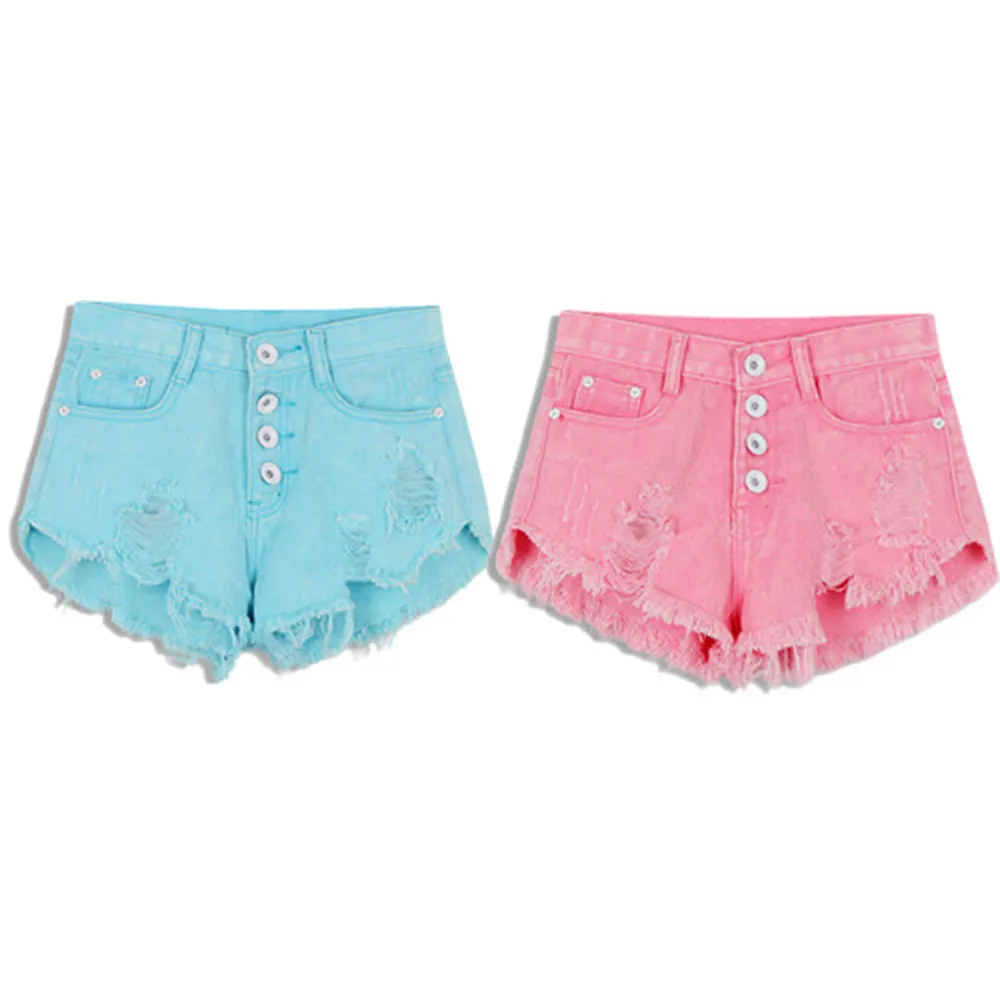 Distressed Jean Shorts