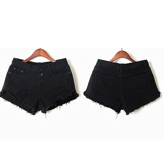 Distressed Jean Shorts