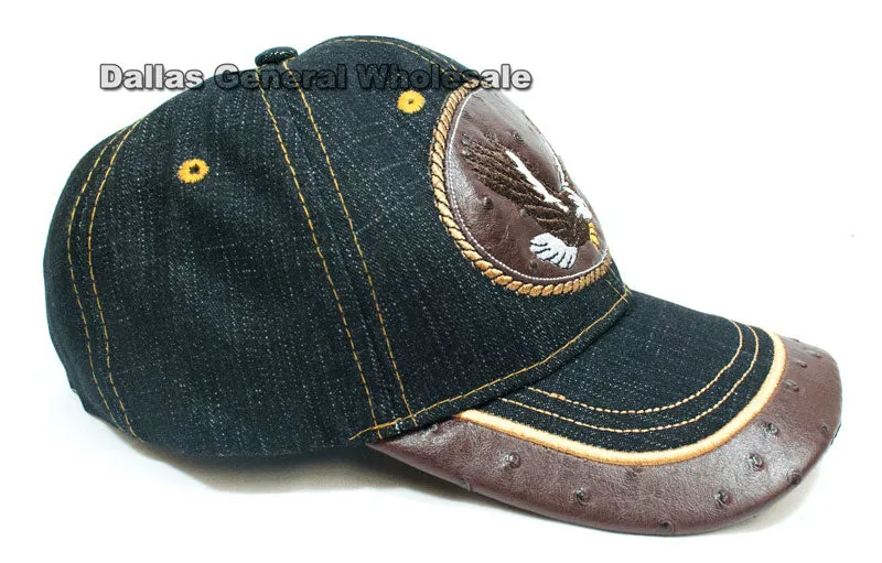 Eagle Design Fashion Jeans Caps Wholesale