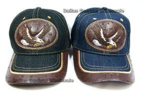 Eagle Design Fashion Jeans Caps Wholesale