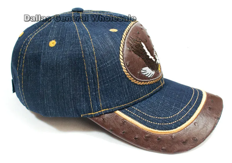Eagle Design Fashion Jeans Caps Wholesale