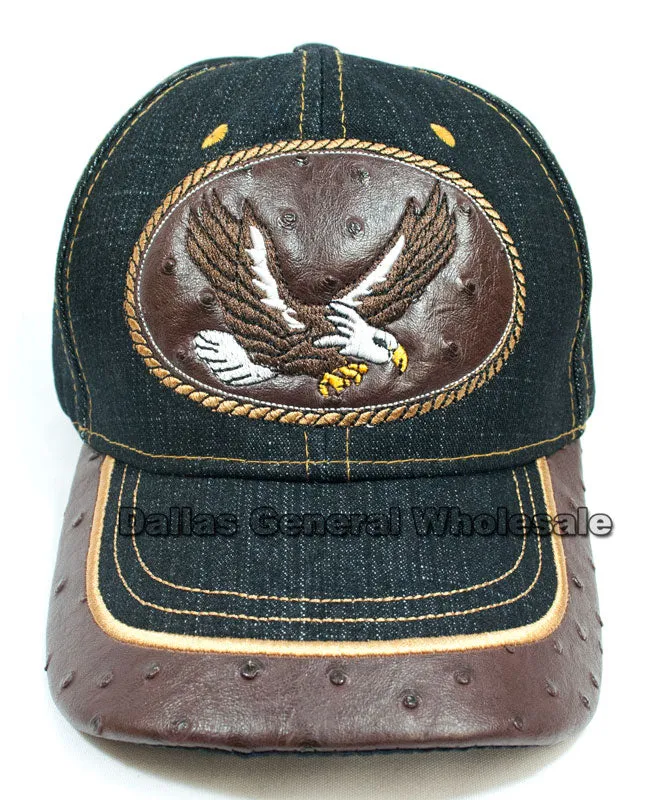 Eagle Design Fashion Jeans Caps Wholesale