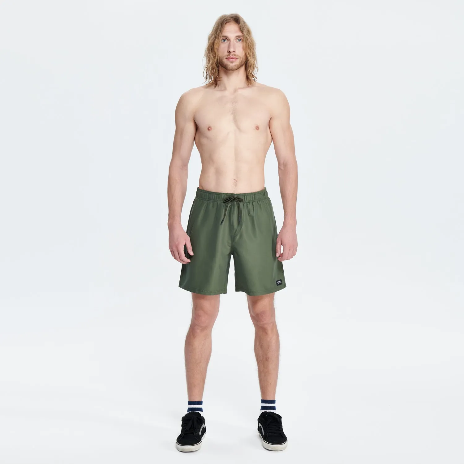 Essential Amph Mountain & Sea Volley Shorts 17" - Army Green