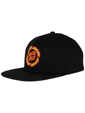 Flame Ringed Dot Snapnack Hat