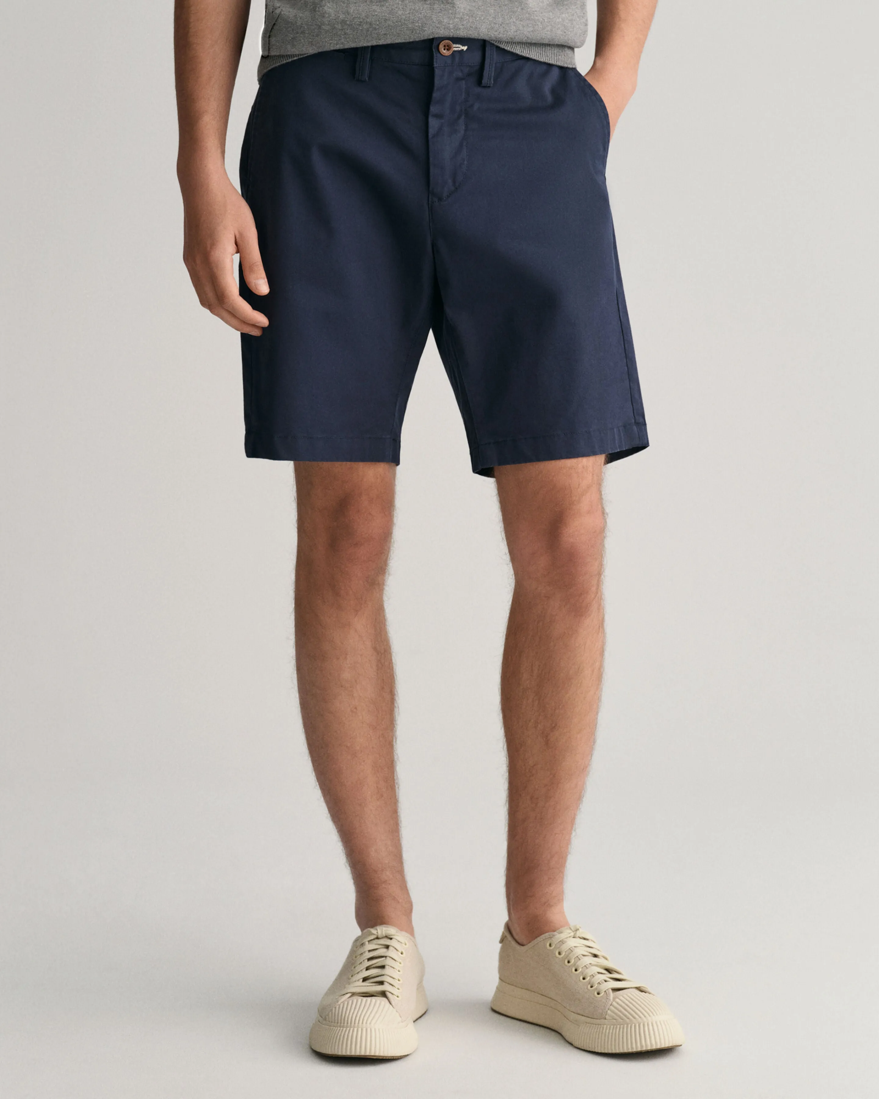 GANT - Marine Blue Slim Fit Twill Shorts 205068 410