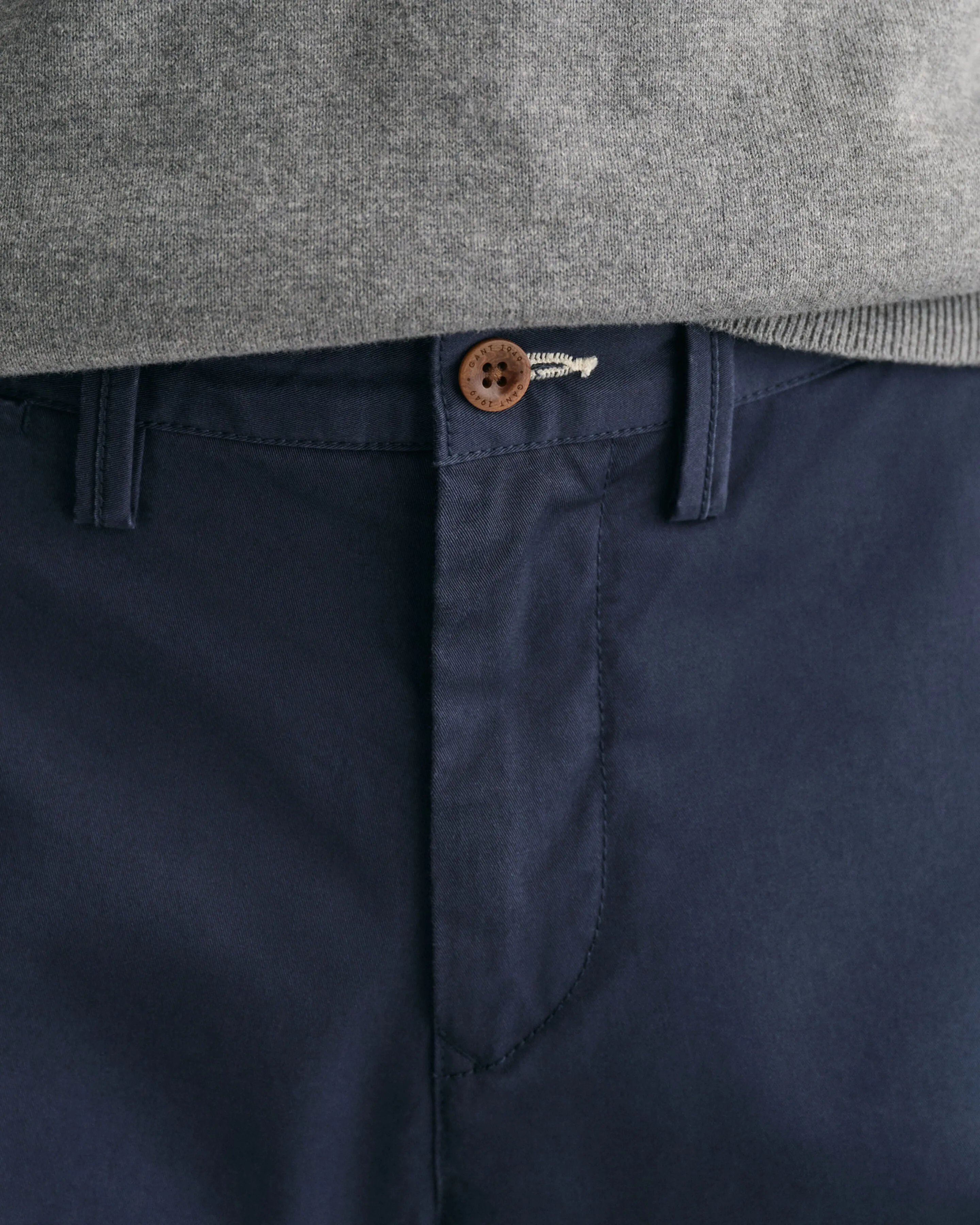 GANT - Marine Blue Slim Fit Twill Shorts 205068 410