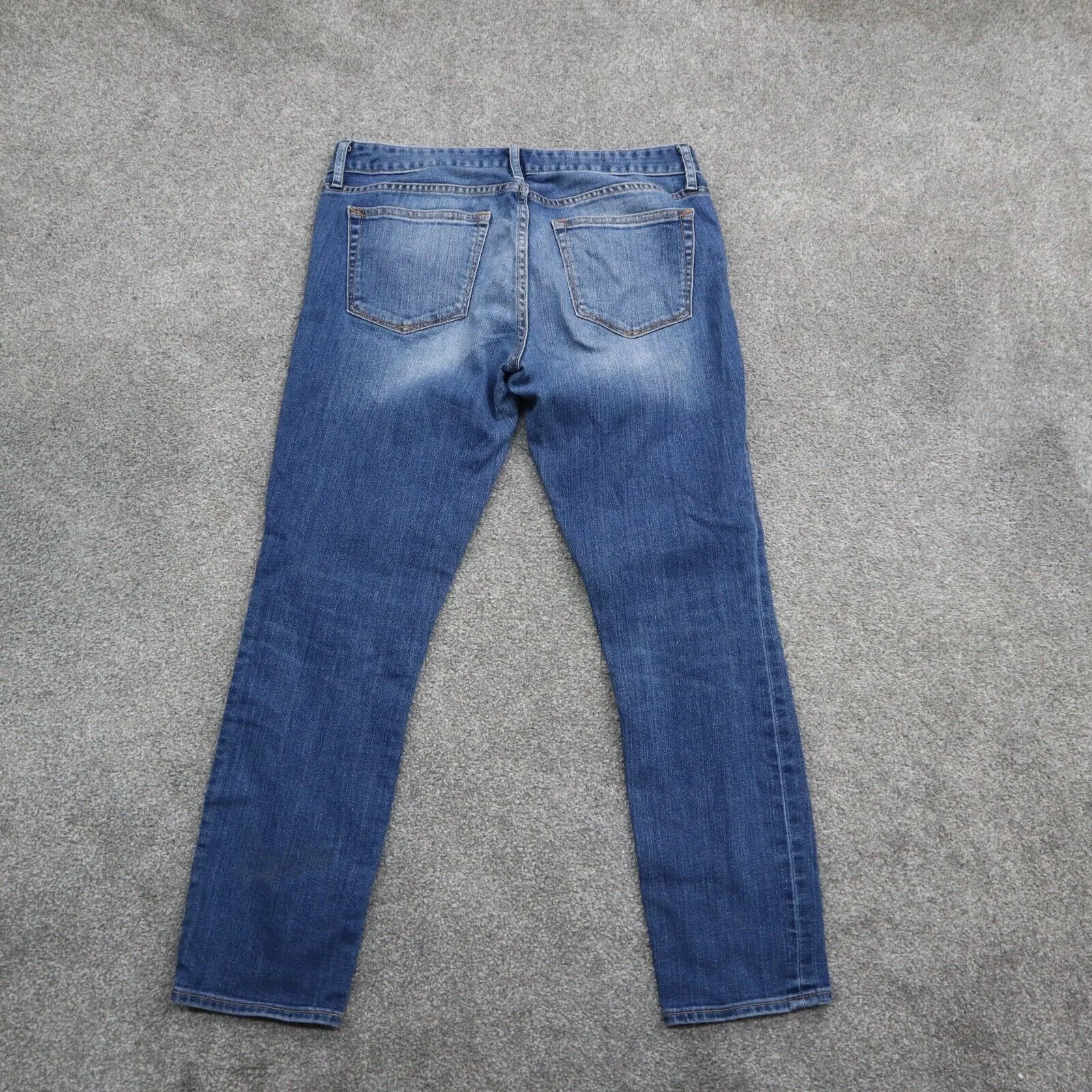 Gap 1969 Womens Always Skinny Jeans Mid Rise Flat Front Pockets Blue Size 29S
