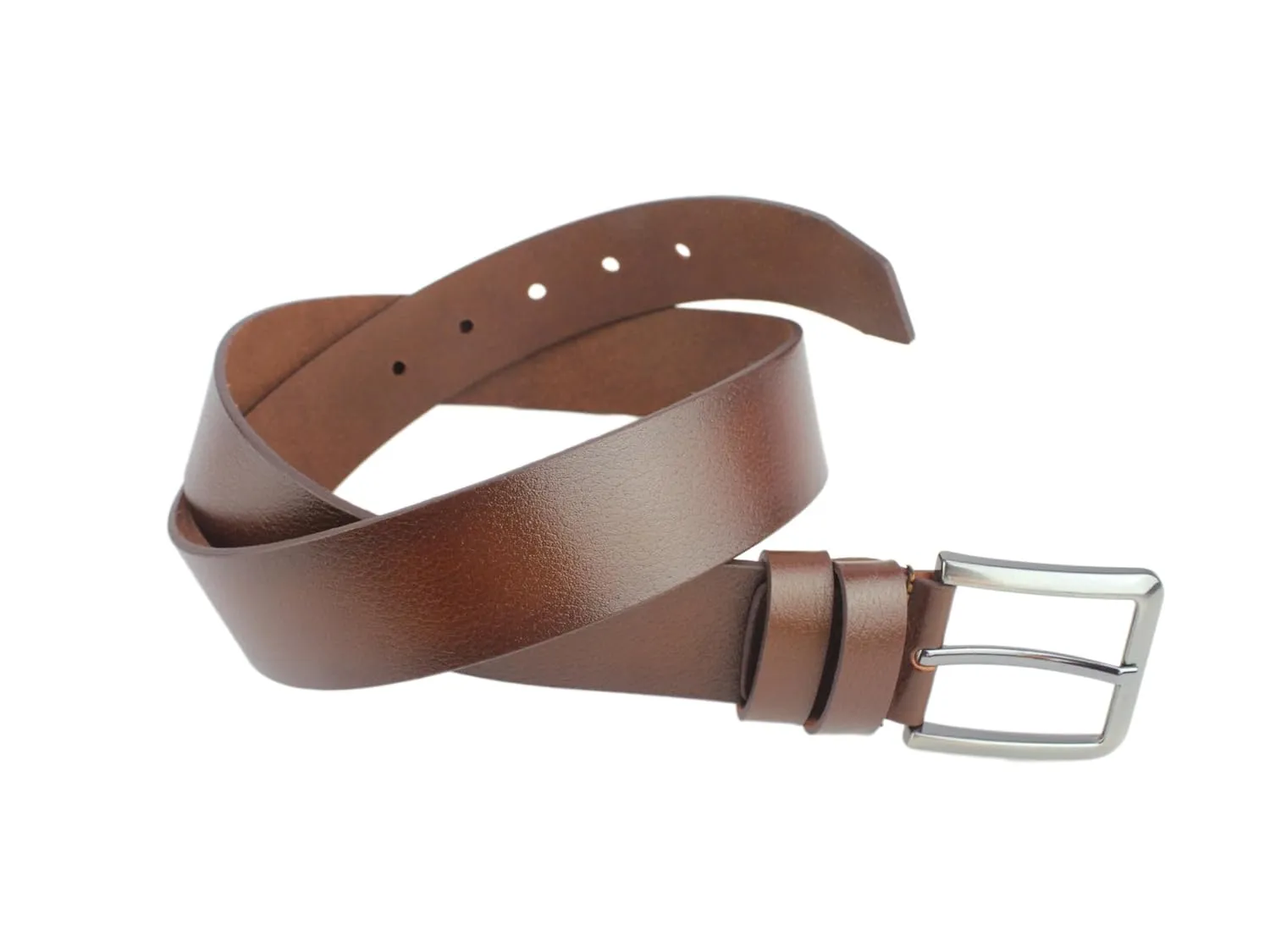 Genuine Leather Belts for Men Heavy Duty 1.57 Inch Wide 4cm Everyday Casual Belt Buffalo Brown (49 inches / 125 cm)