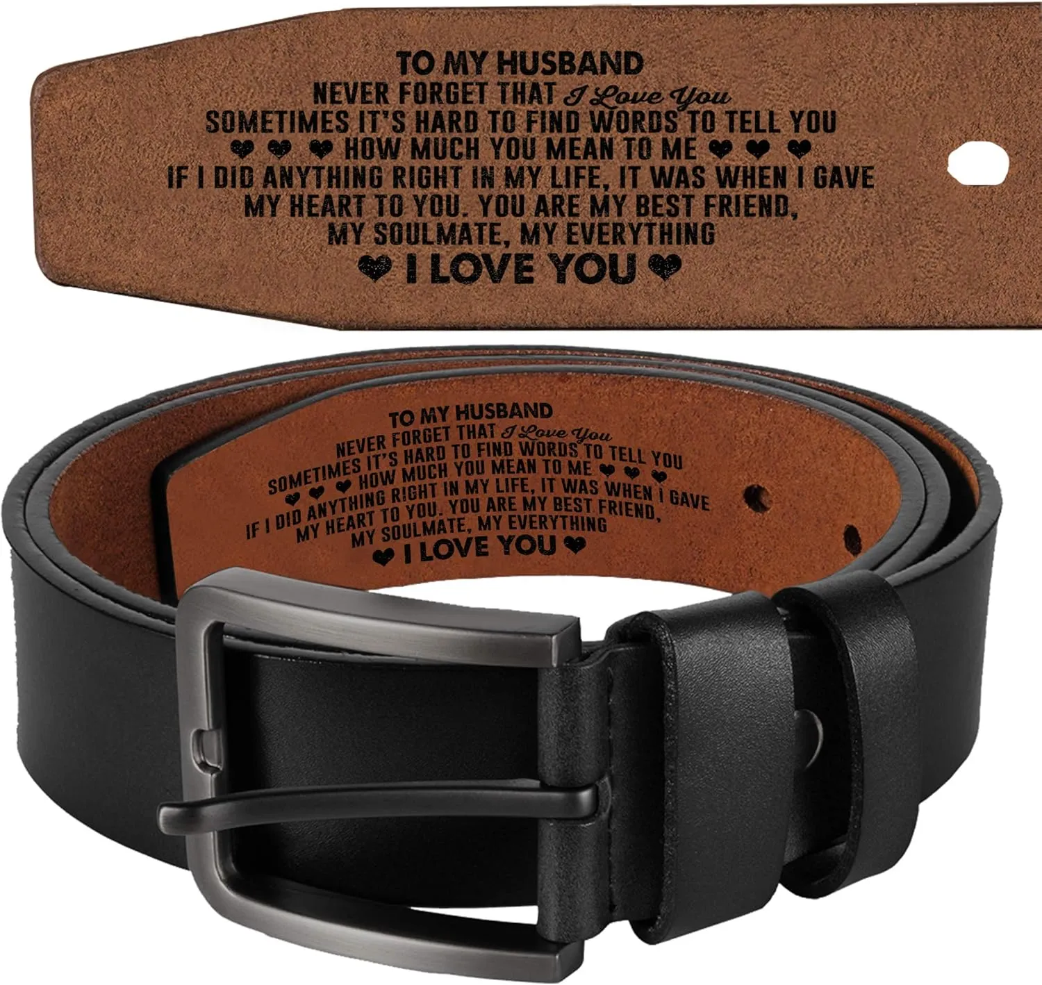 Genuine Leather Belts, Personalized Gifts For Men, Personalized Belts For Men LB401