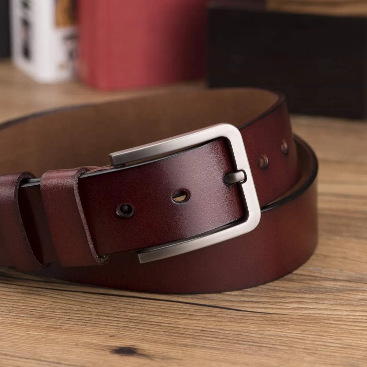 Genuine Leather Belts, Personalized Gifts For Men, Personalized Belts For Men LB57