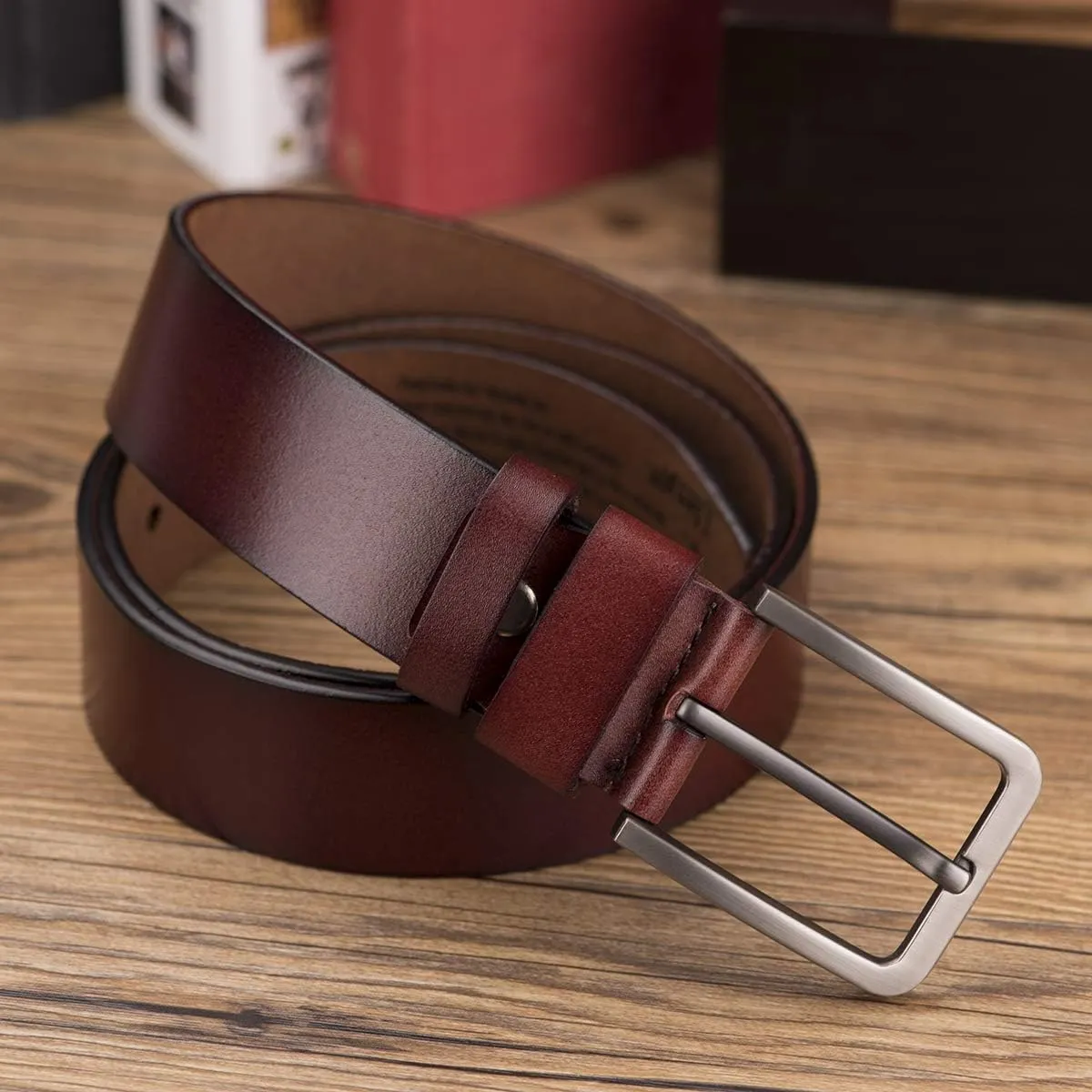 Genuine Leather Belts, Personalized Gifts For Men, Personalized Belts For Men LB57