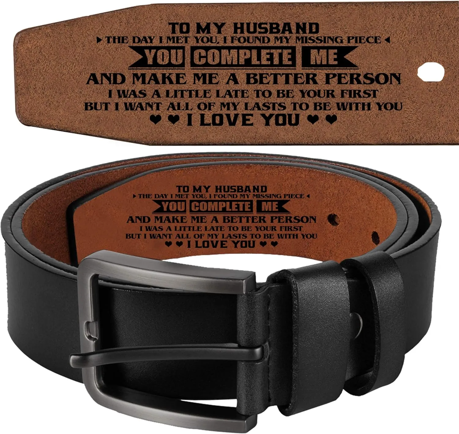 Genuine Leather Belts, Personalized Gifts For Men, Personalized Belts For Men LB57