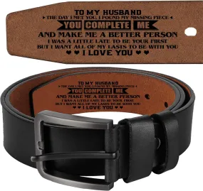 Genuine Leather Belts, Personalized Gifts For Men, Personalized Belts For Men LB57
