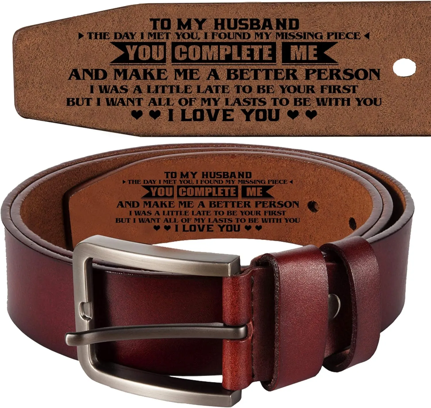 Genuine Leather Belts, Personalized Gifts For Men, Personalized Belts For Men LB57