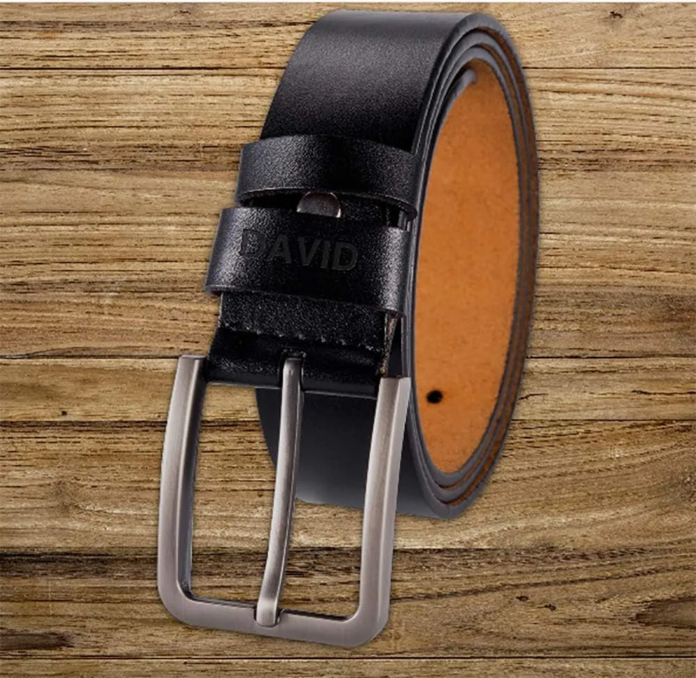 Genuine Leather Belts, Personalized Gifts For Men, Personalized Belts For Men LB57