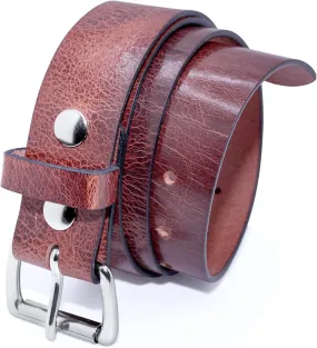 Genuine Veg Oil Tan Full Grain Leather-Mens Belts Leather Handmade By Amish-Heavy Duty Mens Belt 1.5 Wide 9/14 Oz-Made In USA