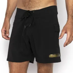 Gold Stripe, Plain, Board Shorts