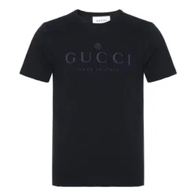 GUCCI Logo T-shirt 'Black', black