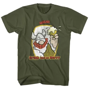 Hagar The Horrible Drink And Be Merry Men's T-Shirt