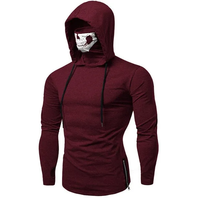 Halloween Hoodies Mask Skull Pure Color Pullover Sweatshirt 2019 Halloween costumes