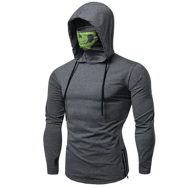 Halloween Hoodies Mask Skull Pure Color Pullover Sweatshirt 2019 Halloween costumes