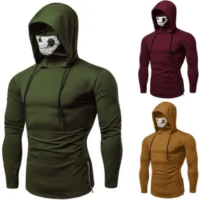 Halloween Hoodies Mask Skull Pure Color Pullover Sweatshirt 2019 Halloween costumes