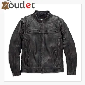 Harley-Davidson Men's Dauntless Convertible Leather Jacket