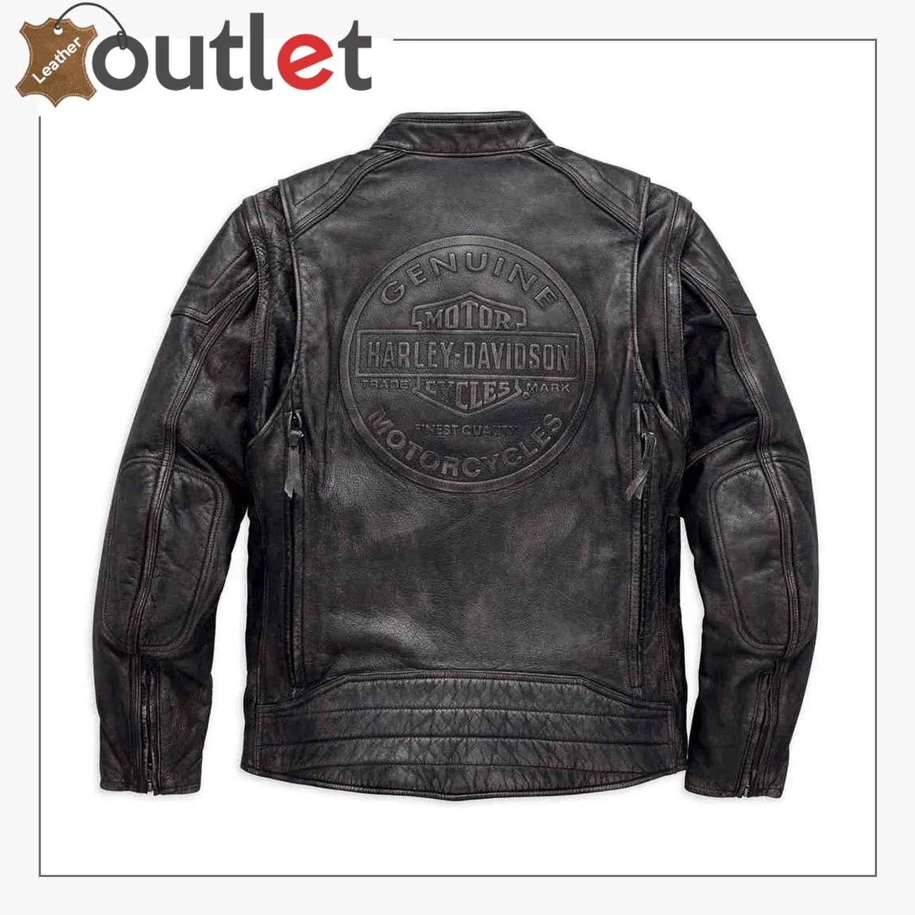 Harley-Davidson Men's Dauntless Convertible Leather Jacket