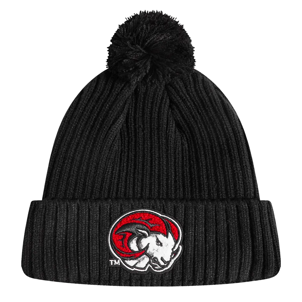 HBCU X NBA ALL STAR 2024 WINSTON-SALEM STATE UNIVERSITY POM BEANIE (BLACK)