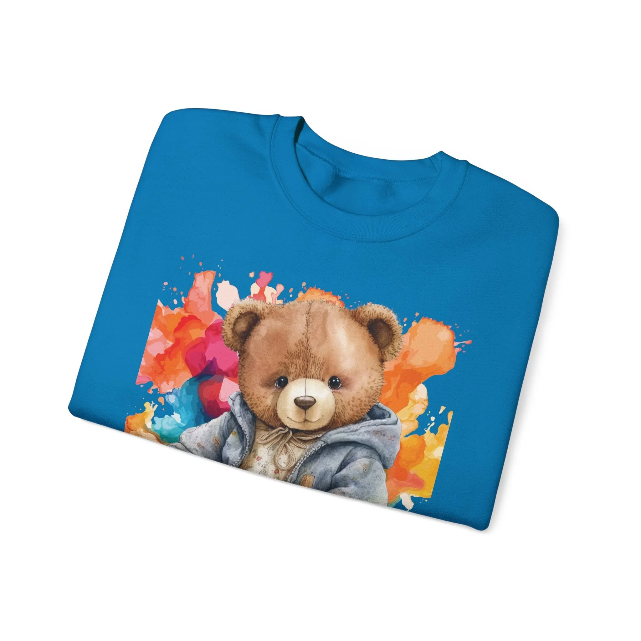 Heavy Blend Crewneck Bearbury Sweatshirt Streetwear Fashion for Men and Women