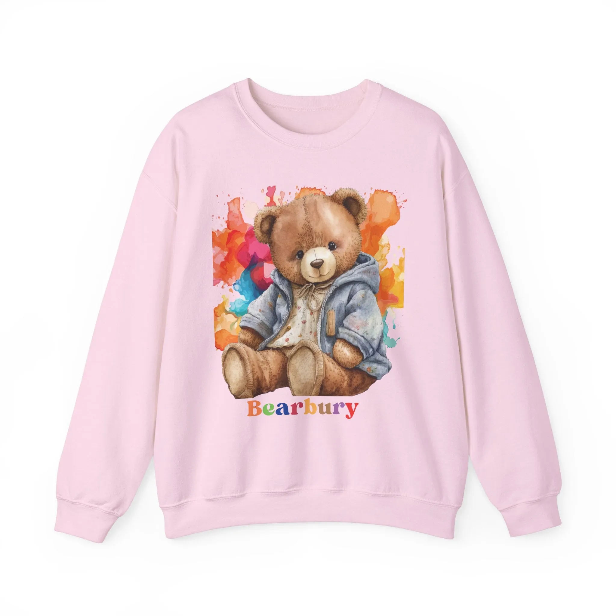 Heavy Blend Crewneck Bearbury Sweatshirt Streetwear Fashion for Men and Women