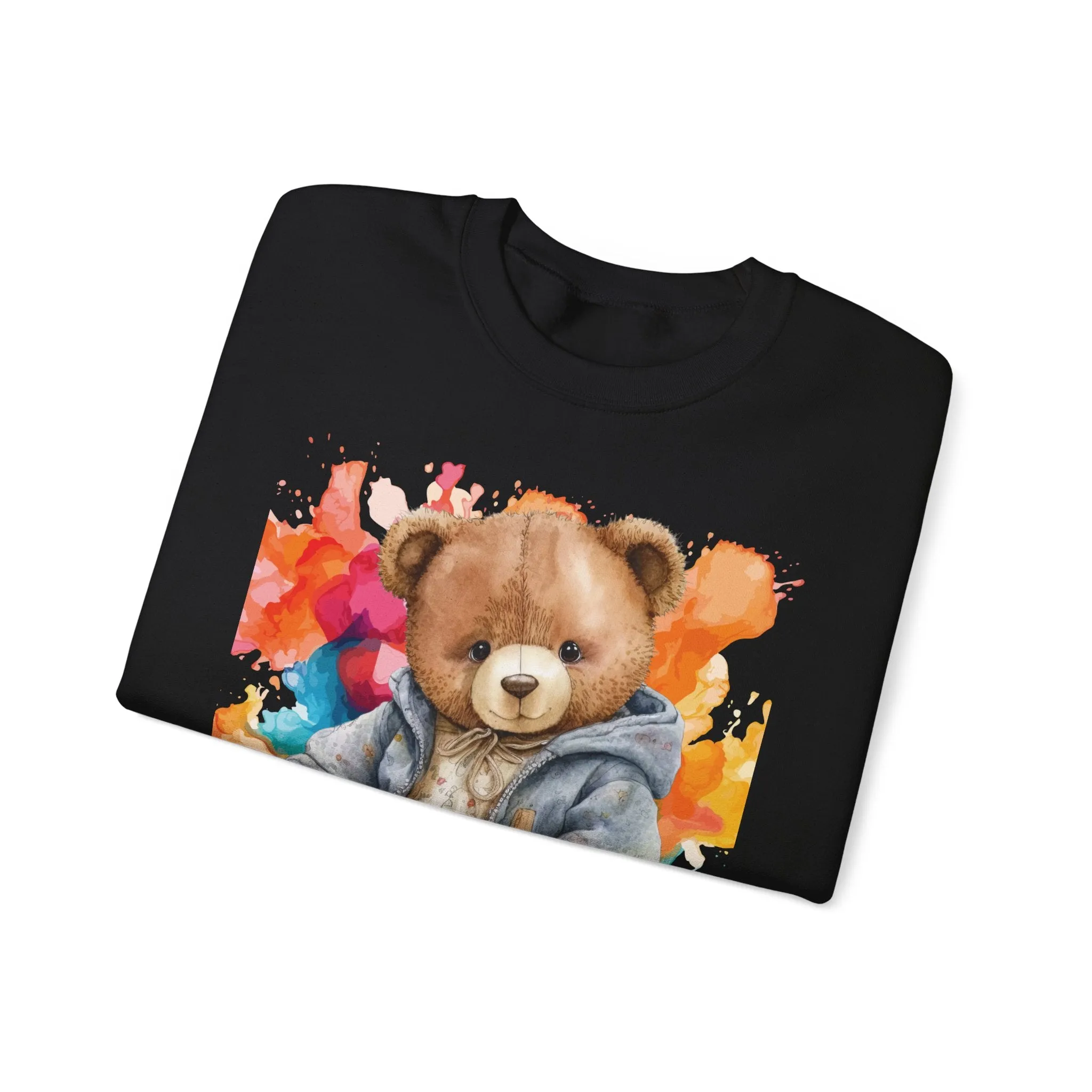 Heavy Blend Crewneck Bearbury Sweatshirt Streetwear Fashion for Men and Women