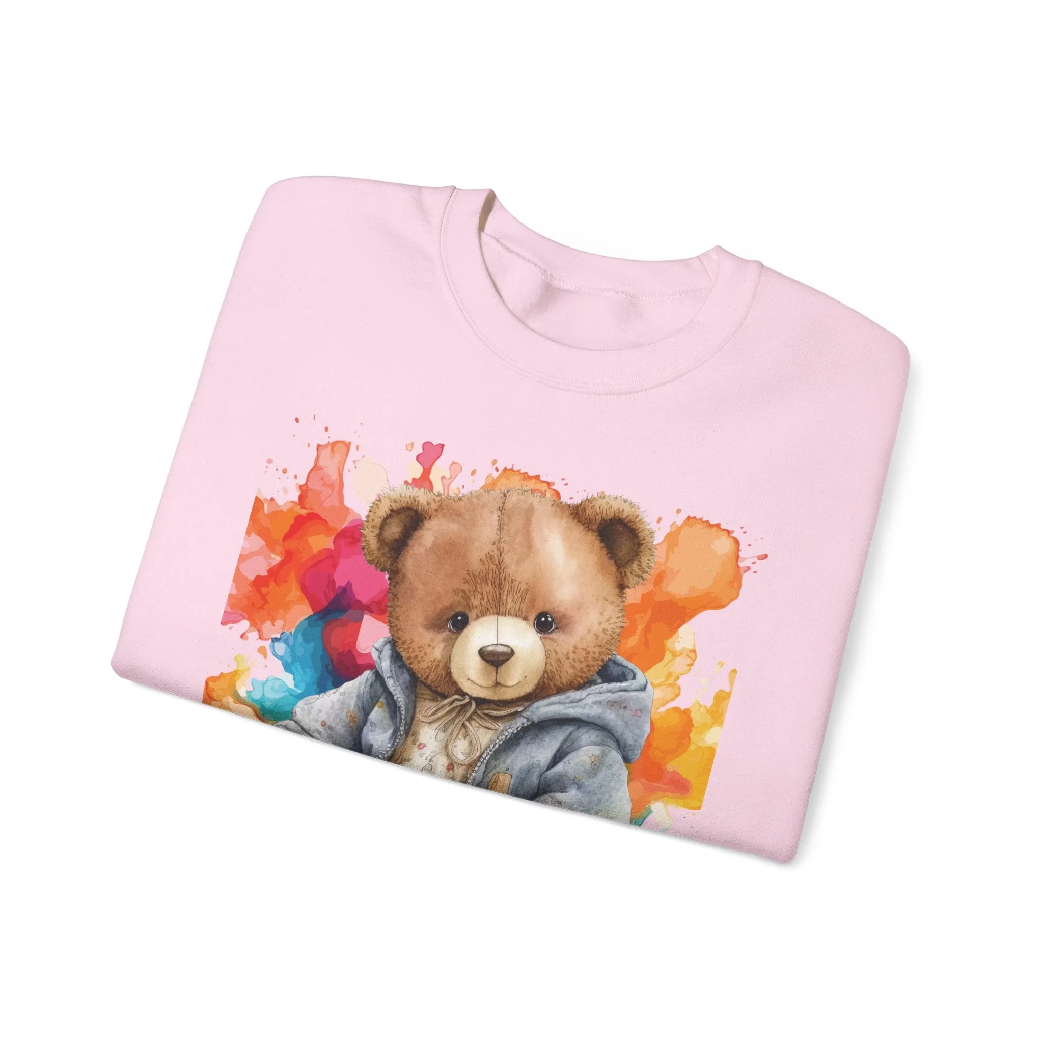Heavy Blend Crewneck Bearbury Sweatshirt Streetwear Fashion for Men and Women