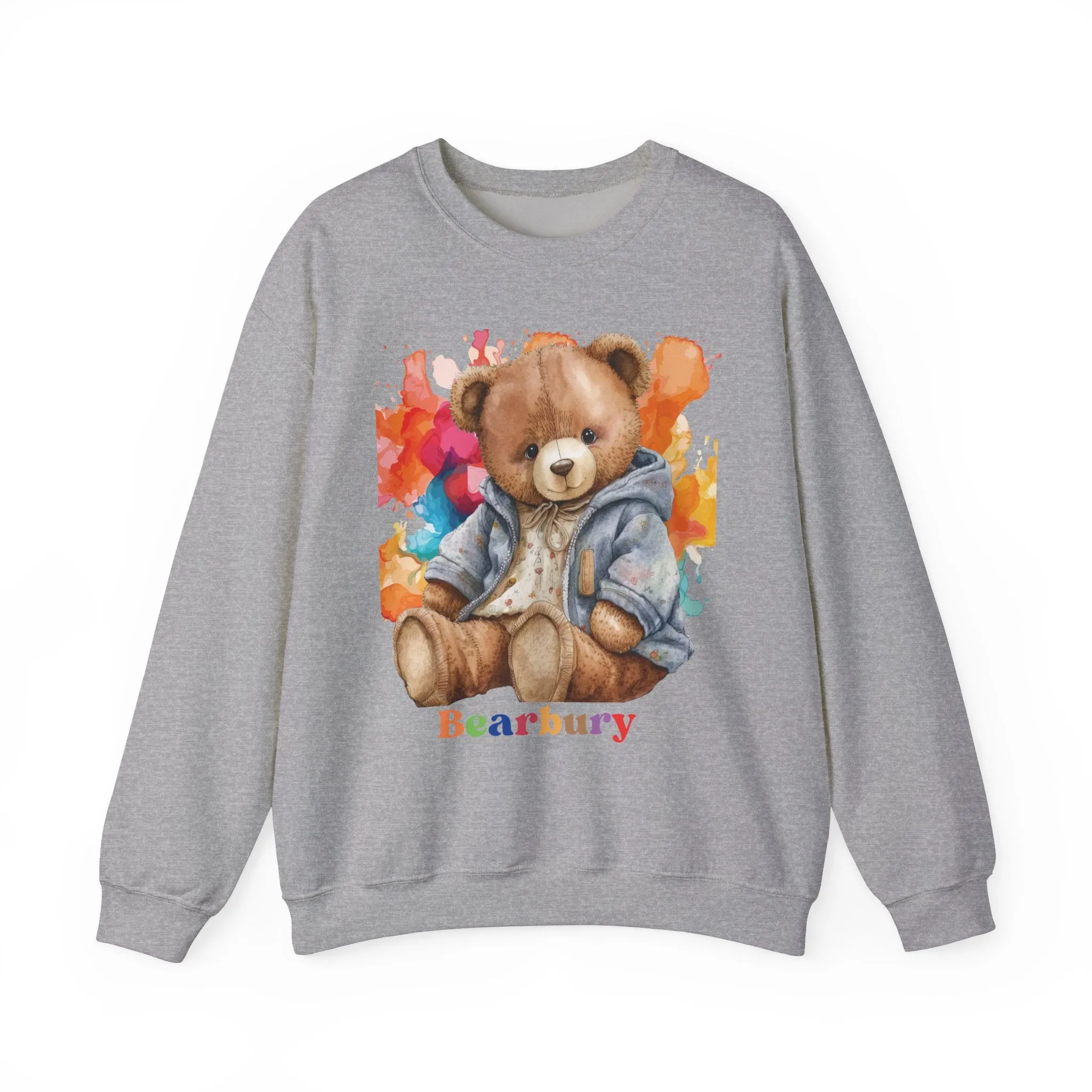 Heavy Blend Crewneck Bearbury Sweatshirt Streetwear Fashion for Men and Women