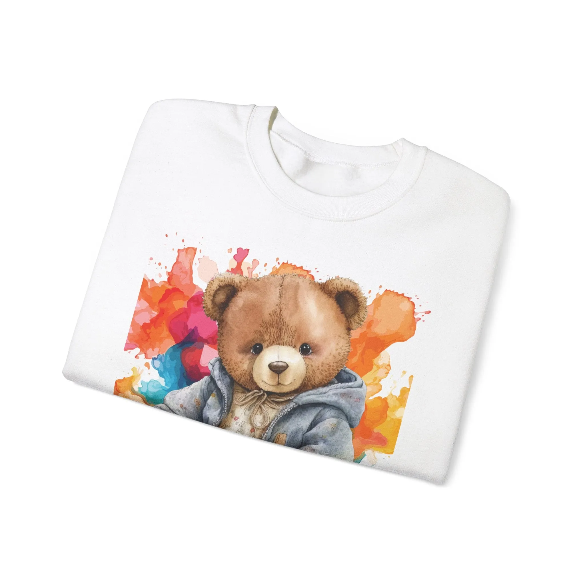 Heavy Blend Crewneck Bearbury Sweatshirt Streetwear Fashion for Men and Women