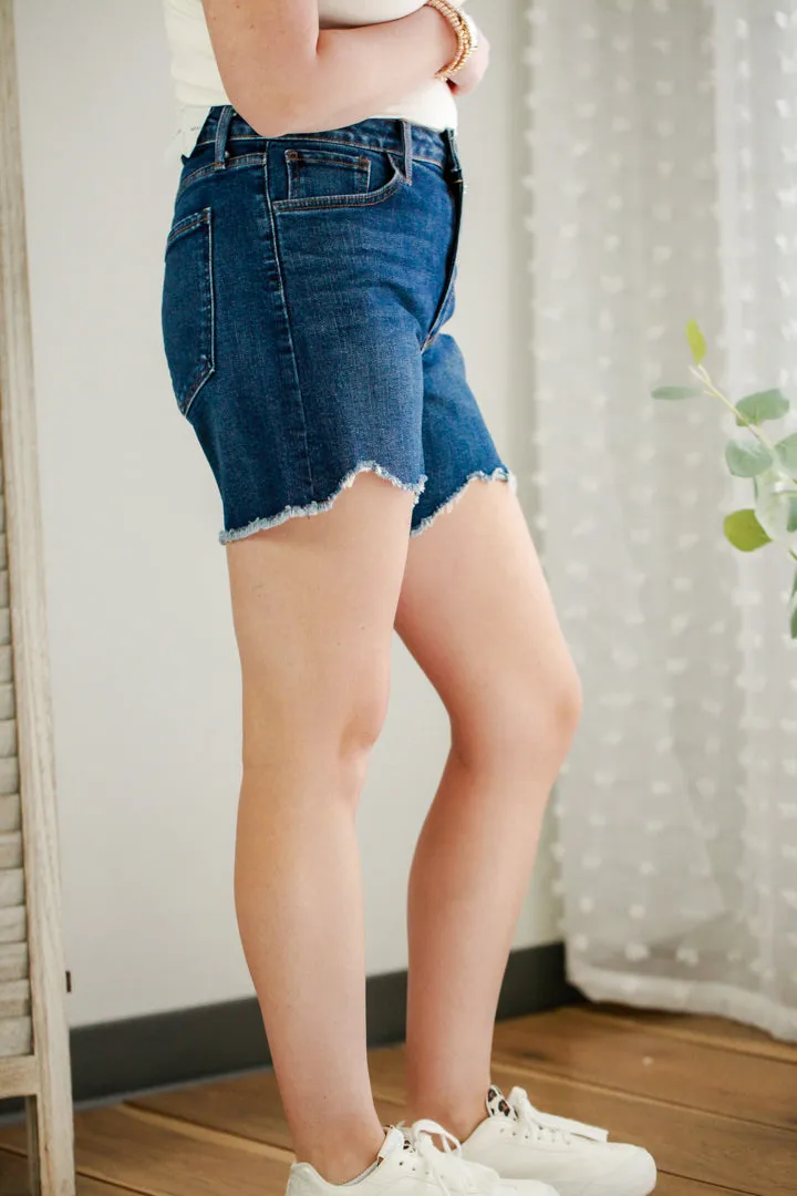 High-Low Hem Shorts