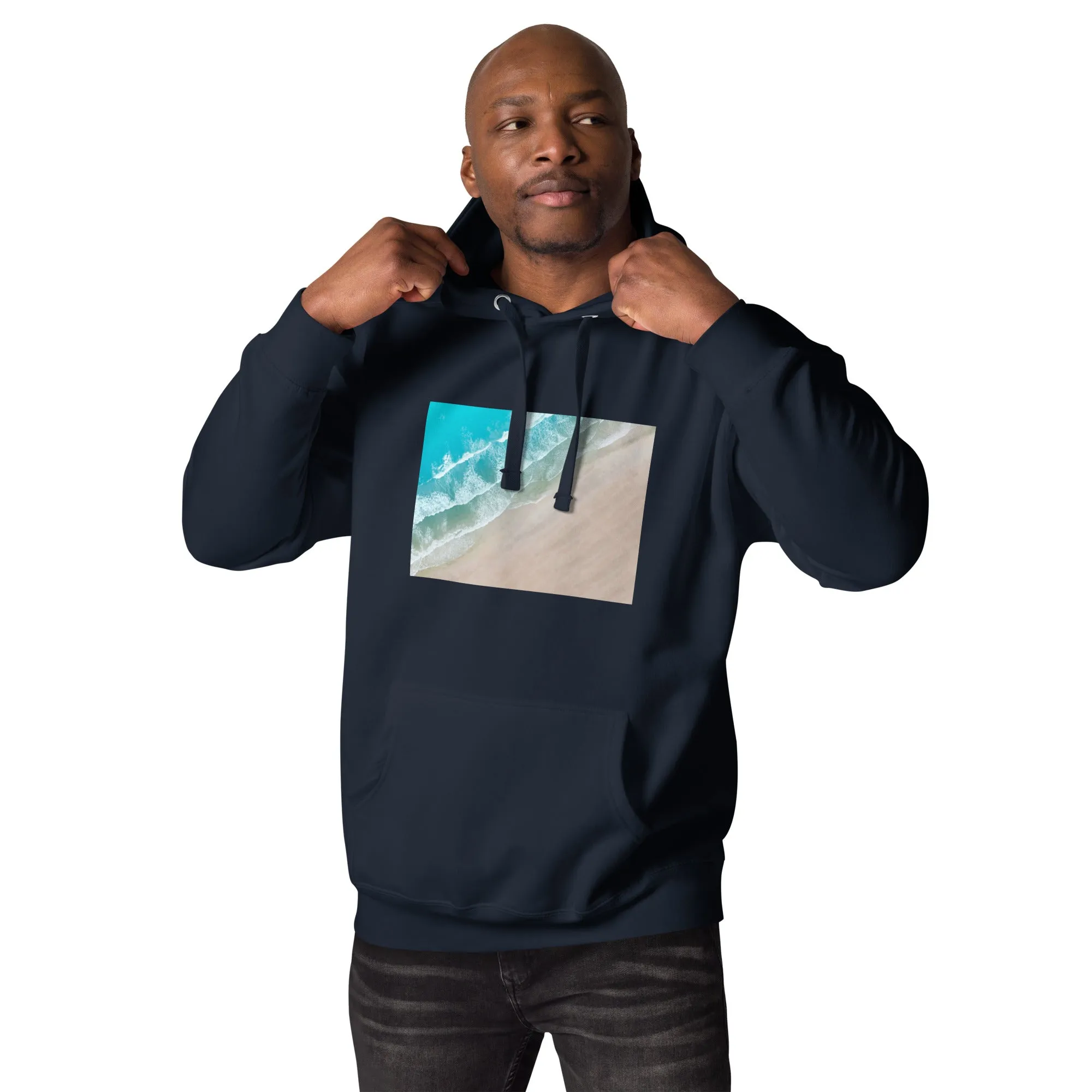 Hoodie Mens Designer (Hoodies Mens - Nature Seashore 009)