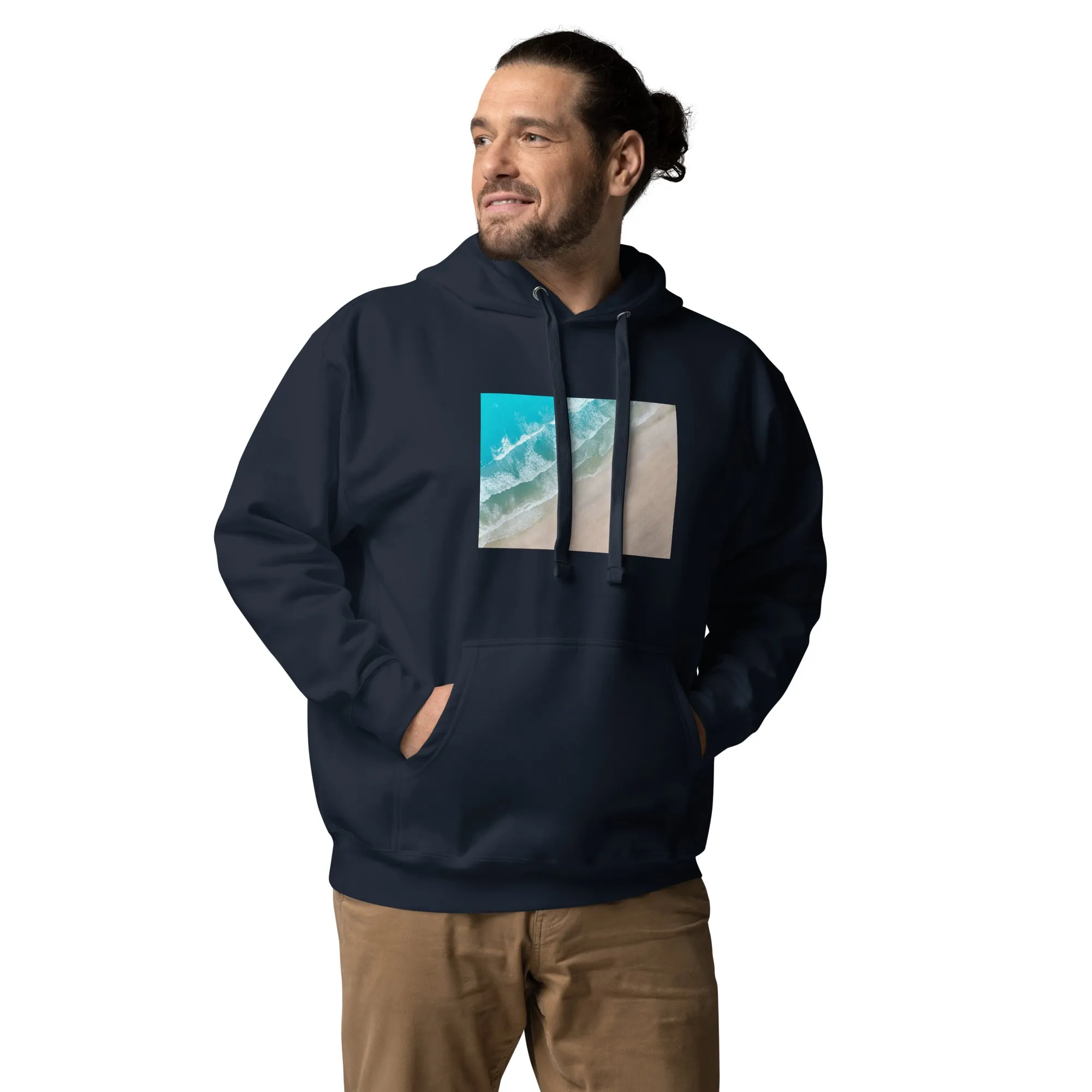 Hoodie Mens Designer (Hoodies Mens - Nature Seashore 009)