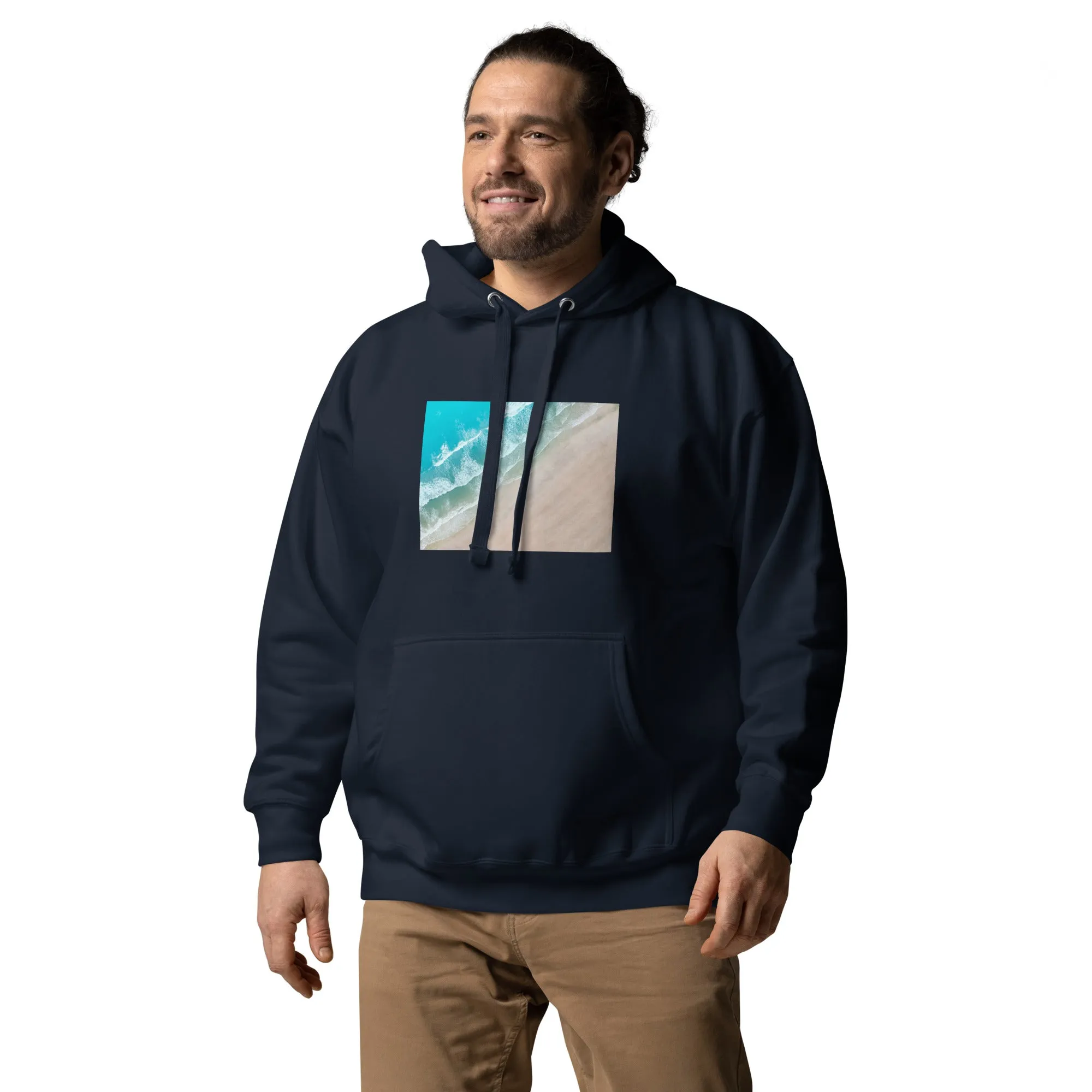 Hoodie Mens Designer (Hoodies Mens - Nature Seashore 009)