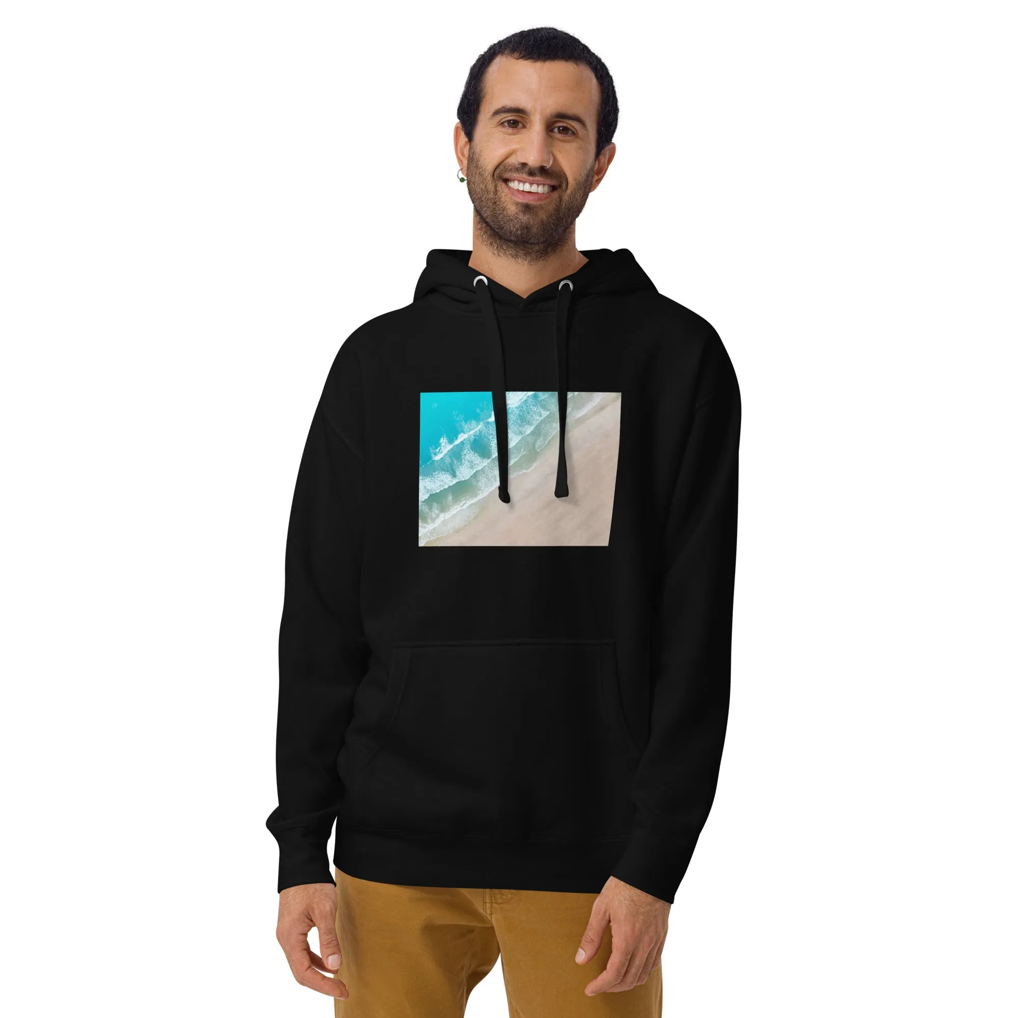 Hoodie Mens Designer (Hoodies Mens - Nature Seashore 009)