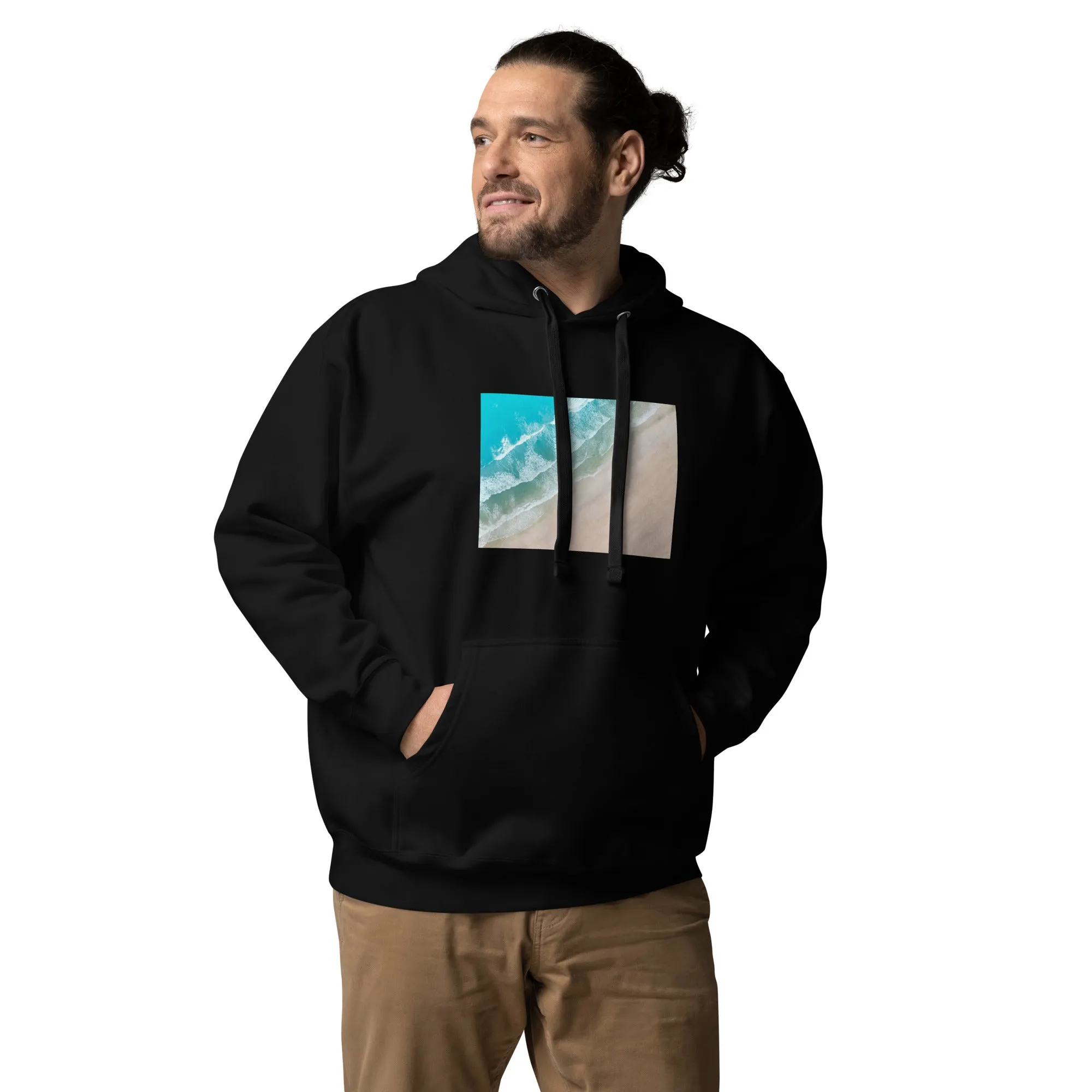 Hoodie Mens Designer (Hoodies Mens - Nature Seashore 009)
