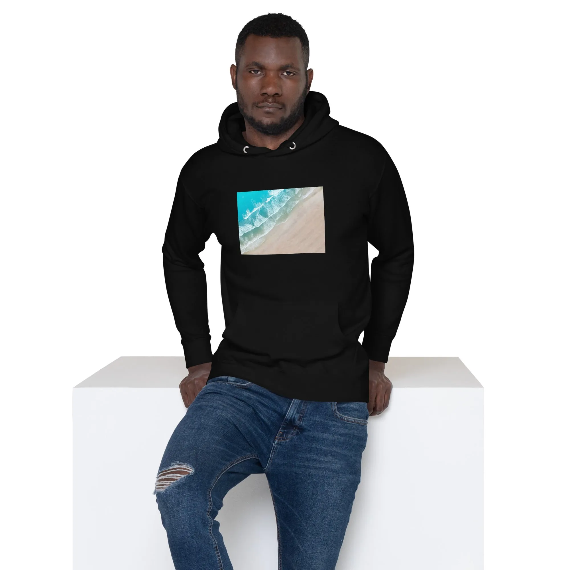 Hoodie Mens Designer (Hoodies Mens - Nature Seashore 009)
