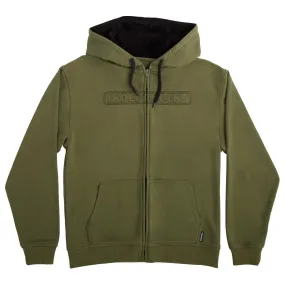 INDEPENDENT ZIP HOOD BAR STITCH OLIVE