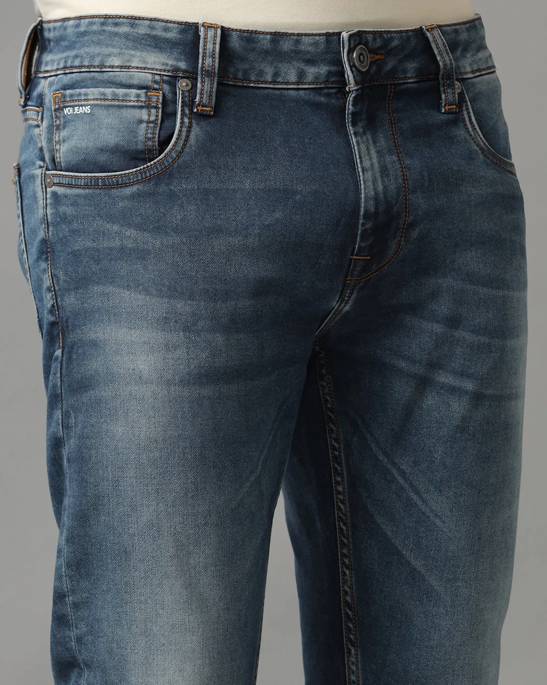 INDIGO TRACK SKINNY FIT JEANS