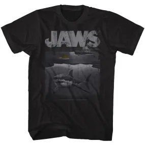 Jaws Shark Boat Men's T-Shirt